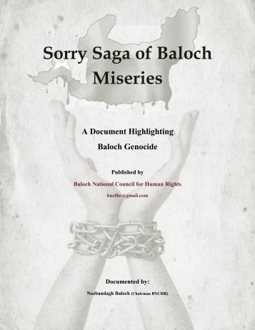Sorry Saga of Baloch Miseries - Get a Free Blog