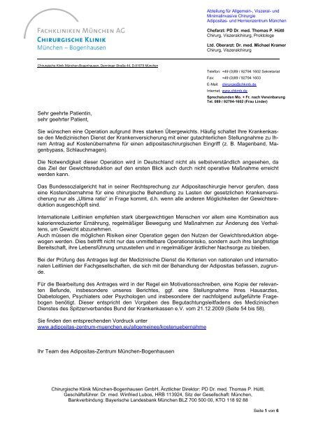 Hilfe Zur Antragstellung Pdf Dokument Das Adipositas Zentrum