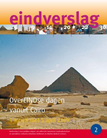 OverEINDse dagen vanuit Cairo - Catharina Ziekenhuis