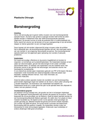 Borstvergroting - Streekziekenhuis Koningin Beatrix