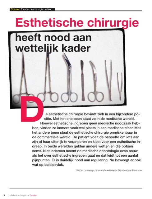 PLASTISCHE CHIRURGIE NTLEED