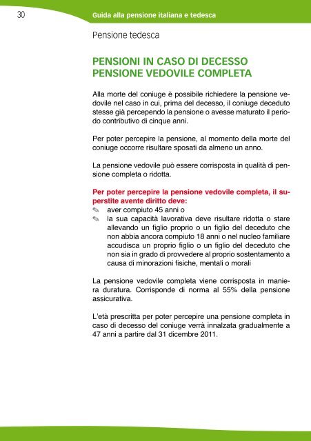 Guida alla pensione italiana e tedesca Ratgeber ... - Comites Colonia