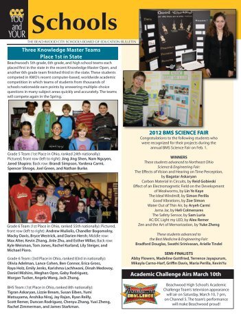 March 2012 - Beachwood City Schools