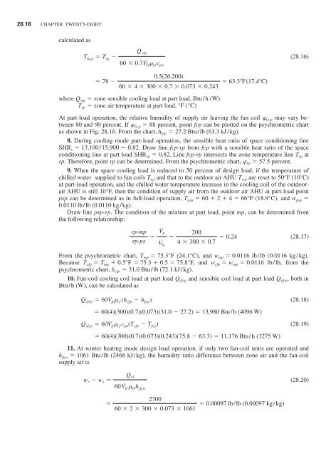 Handbook of air conditioning and refrigeration / Shan K