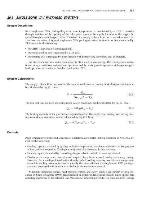 Handbook of air conditioning and refrigeration / Shan K