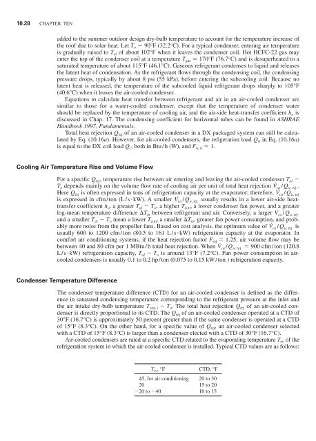 Handbook of air conditioning and refrigeration / Shan K