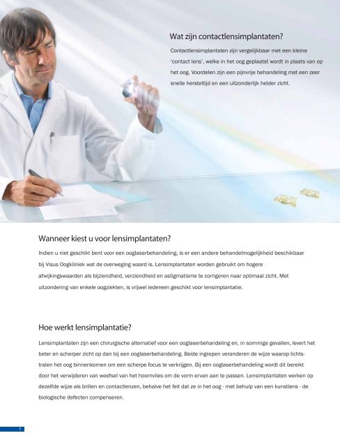 Alles over Lensimplantatie / Prelex - Visus Oogkliniek