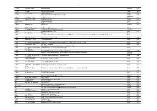 Knihovna VERITAS – Způsob řazení knih