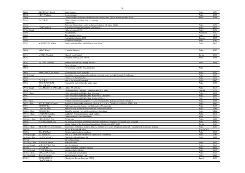 Knihovna VERITAS – Způsob řazení knih