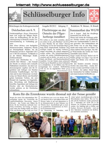 (Schl\374sselburger Info August 2012) - Schlüsselburg