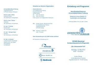 Einladung und Programm - Herz-Zentrum Bad Krozingen