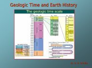 Geologic Time and Earth History - Elmhurst College