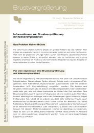 Brustvergrößerung - Dr. med. Susanne Schinner