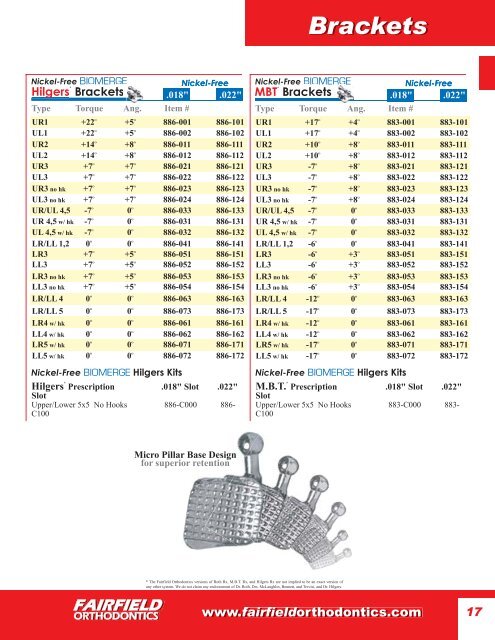 STRATUS BIOMERGE Brackets - Fairfield Orthodontics