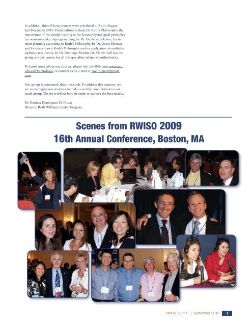 2010 RWISO Journal - Roth Williams International Society of ...