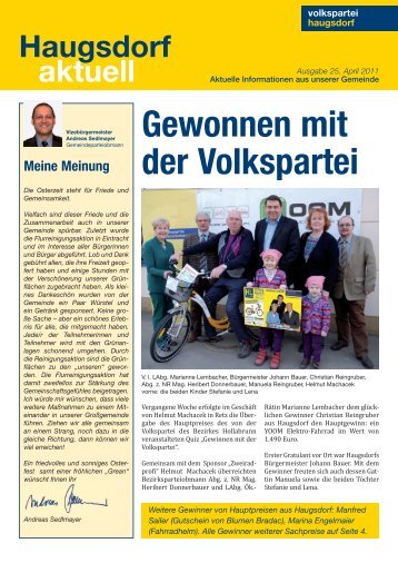 Haugsdorf April2011.indd - Haugsdorf - Volkspartei Niederösterreich