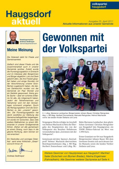 Haugsdorf April2011.indd - Haugsdorf - Volkspartei Niederösterreich