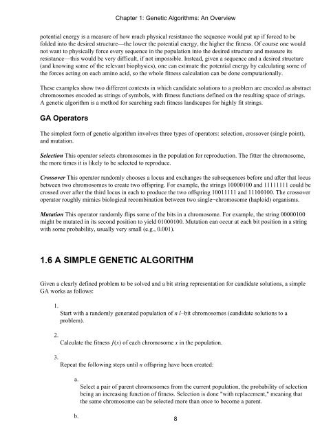 An Introduction to Genetic Algorithms - Boente