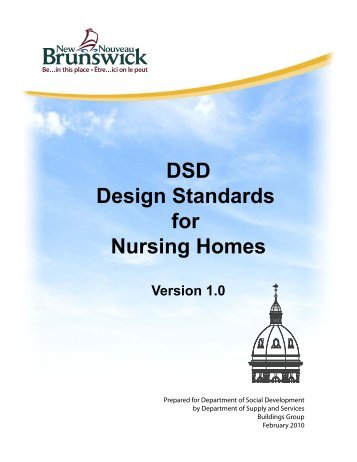 Design Standards for Nursing Homes - Government of New Brunswick