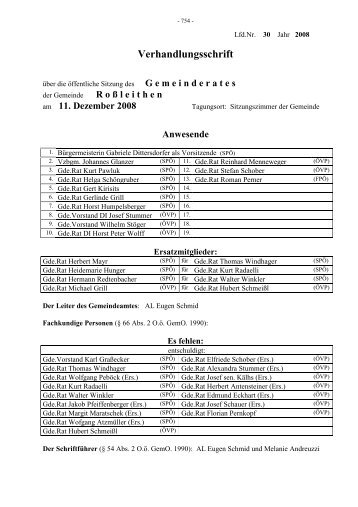 Gemeinderats-Sitzungsprotokoll v. 11.12.2008 (114 KB) - .PDF