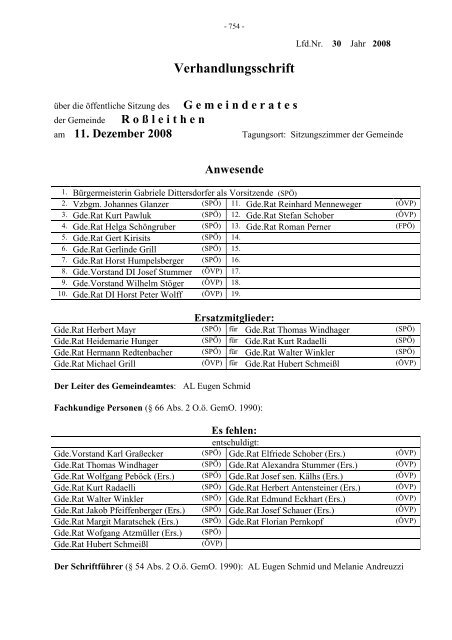 Gemeinderats-Sitzungsprotokoll v. 11.12.2008 (114 KB) - .PDF