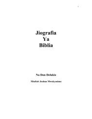 Jiografia Ya Biblia - Kanisa La Kristo