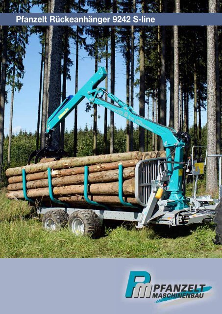 Pfanzelt Rückeanhänger 9242 S-line - Pfanzelt Maschinenbau