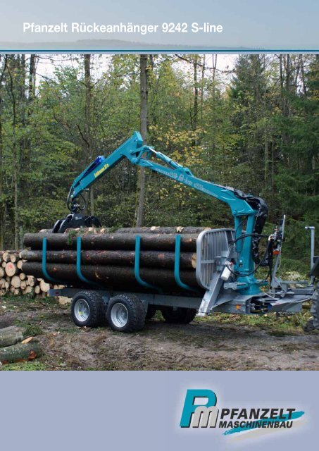 Pfanzelt Rückeanhänger 9242 S-line - Pfanzelt Maschinenbau