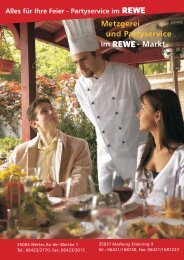 REWE partyservice mr und wetter - REWE Marburg