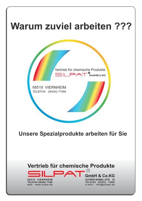 Vertrieb für chemische Produkte - Silpat GmbH &amp; Co. KG