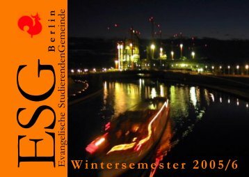 Wintersemester 2005/06 - ESG Berlin