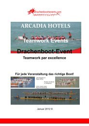 Drachenboot-Event - Arcadia Hotels