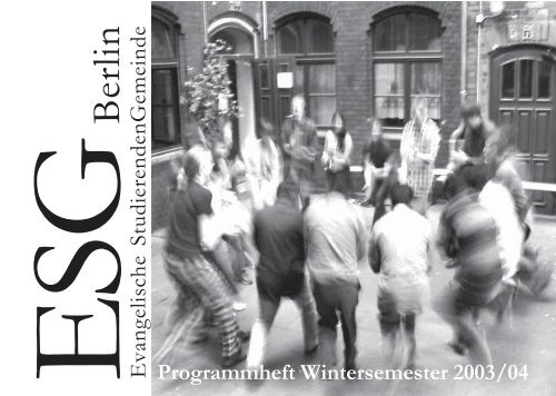 Wintersemester 2003/04 - ESG Berlin