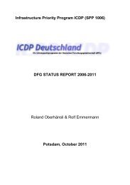 Infrastructure Priority Program ICDP (SPP 1006) - Institut für Erd ...