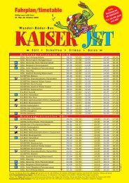 KAISER JET Mitbenützung auf der LINIE 4060 - Wilder Kaiser
