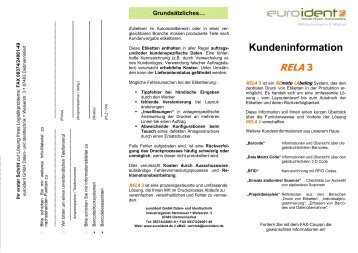 Kundeninformation - euroident GmbH