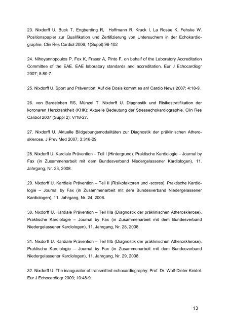 PUBLIKATIONSLISTE und Liste der Vorträge - EPC - European ...