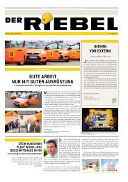 Der Riebel, Ausgabe 3 - Xaver Riebel Holding GmbH & Co. KG