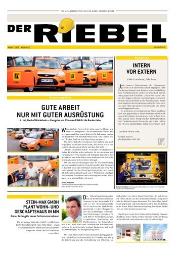 Der Riebel, Ausgabe 3 - Xaver Riebel Holding GmbH & Co. KG