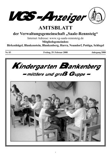 Kindergarten Blankenberg - VG Saale-Rennsteig