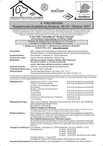 4 - VDH-Landesverband Mecklenburg-Vorpommern