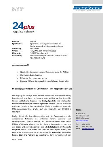 Case Study 24plus - EURO-LOG
