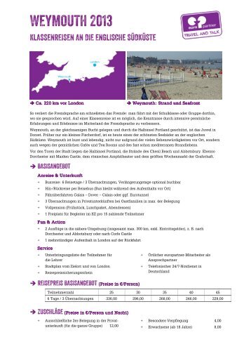 Weymouth 2013 - Europartner Reisen