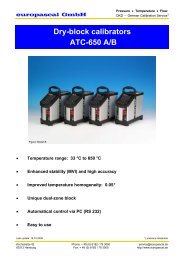 Dry-block calibrators ATC-650 A/B - Europascal GmbH