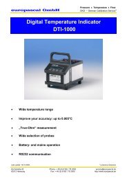 Digital Temperature Indicator DTI-1000 - Europascal GmbH