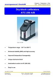 Dry-block calibrators ATC-250 A/B - Europascal GmbH