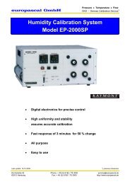 Humidity Calibration System Model EP-2000SP - Europascal GmbH