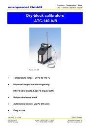 Dry-block calibrators ATC-140 A/B - Europascal GmbH