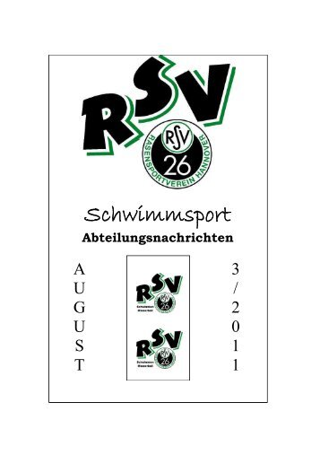 Zeitung 3-2011 - Rasensportverein Hannover von 1926 e.V.