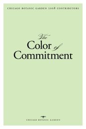 Color of Commitment - Chicago Botanic Garden
